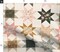 Sawtooth Star Pink Green Cheater Quilt Boho Floral Butterfly Deer Cottagecore Geometric Blocks Custom Printed Fabric by Spoonflower Various Fabrics by the Yard or Fat Quarter
